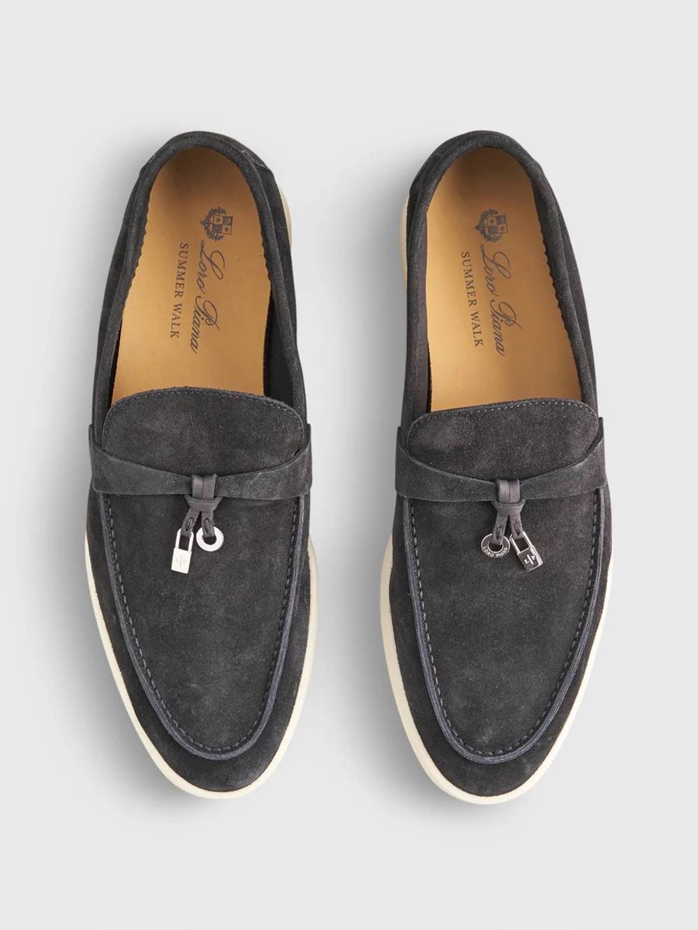 NWT Loro Piana Summer Walk Charms Loafers, Size 39